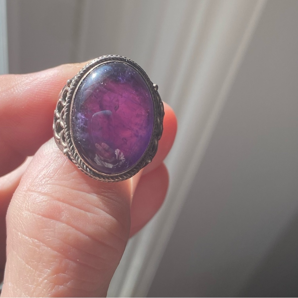 925 silver cabochon ring